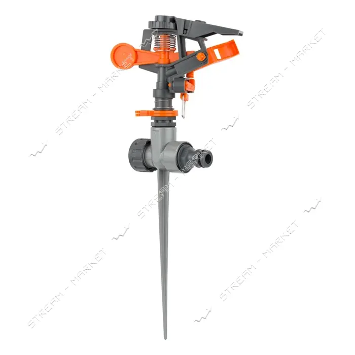 Дождеватель Sigma flora 5013234 импульсный пластиковый на металлическом колышке                     