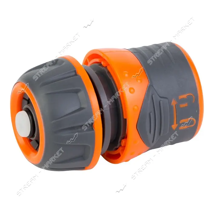 Коннектор Sigma flora 5015434 быстросъемный для шланга 1/2" с аквастопом и замком