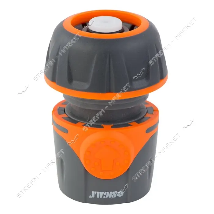 Коннектор Sigma flora 5015514 быстросъемный для шланга 3/4" с аквастопом