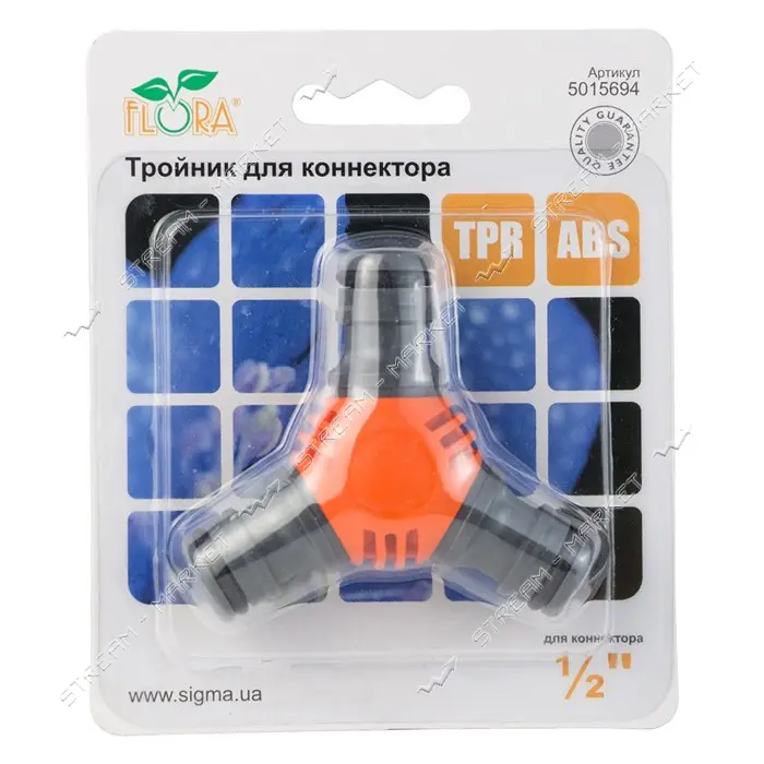 Тройник Sigma flora 5015694 для коннектора 1/2"                                                     