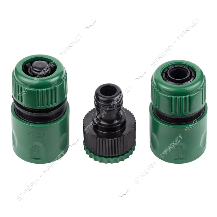 Набор коннекторов Grad 5016155 с адаптером в/р 1/2" и 3/4" для шланга 1/2"