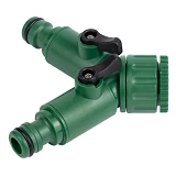 Кран распределительный Grad 5016885 с адаптерами 1/2" на два выхода в/р 1/2" и 3/4"
