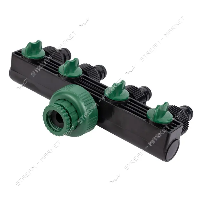 Кран распределительный Grad 5016905 с адаптерами 1/2" четыре выхода в/р 1/2"и 3/4"                  