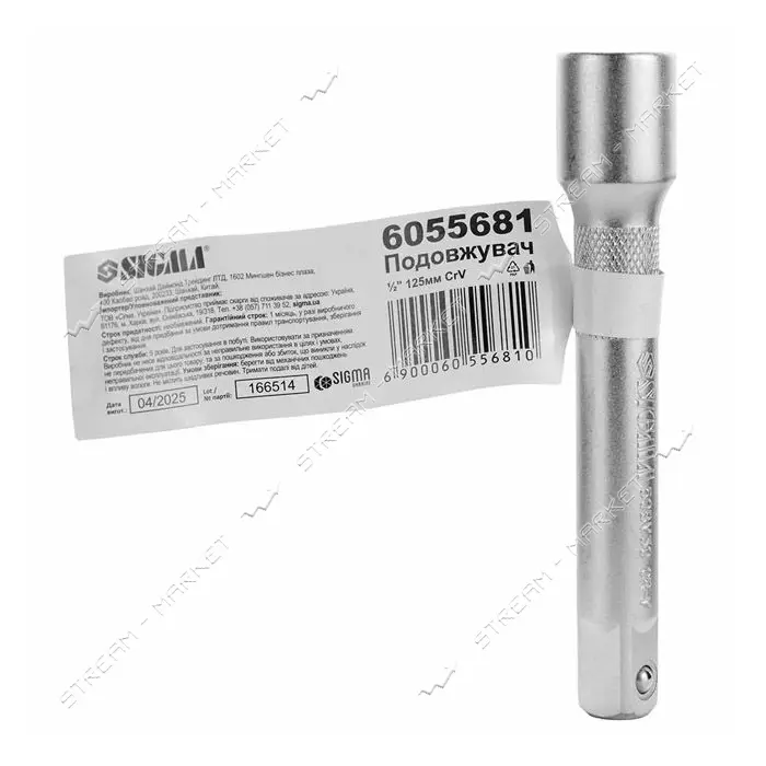 Удлинитель Sigma 6055681 1/2" 125мм CrV