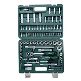 Набор насадок торцевых и биты Grad 6004565 1/4" 1/2" 94шт 12 граней CrV                             