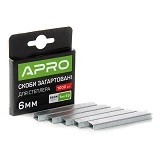 Скобы каленые Apro 680145 6х11.3х0.7мм 1000шт