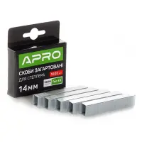 Скобы каленые Apro 680149 14х11.3х0.7мм 1000шт                                                      
