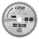 Диск пильный по дереву Grad 1958575 с твердосплавными напайками 230х32 30 25.4х60Т