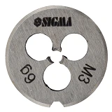 Плашка Sigma 1604081 М3х0.5мм                                                                       