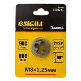 Плашка Sigma 1604211 М8х1.25мм                                                                      