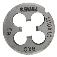 Плашка Sigma 1604261 М10х1.0мм                                                                      