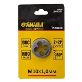 Плашка Sigma 1604261 М10х1.0мм