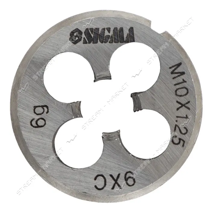 Плашка Sigma 1604271 М10х1.25мм                                                                     