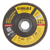 Диск шлифовальный лепестковый Sigma 9172621 Т29 125мм Р40 конический