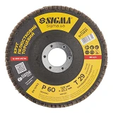 Диск шлифовальный лепестковый Sigma 9172631 Т29 125мм Р60 конический                                