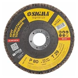 Диск шлифовальный лепестковый Sigma 9172641 Т29 125мм Р80 конический                                