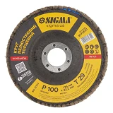 Диск шлифовальный лепестковый Sigma 9172651 Т29 125мм Р100 конический