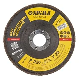 Диск шлифовальный лепестковый Sigma 9172691 Т29 125мм Р220 конический