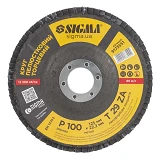Диск шлифовальный лепестковый Sigma 9173551 Т29 ZA 125мм Р100 конический