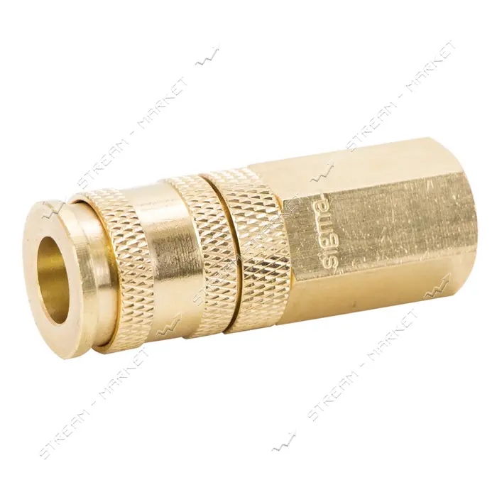 Соединение быстросъемное усиленное с фиксатором Sigma 7021641 FТ 1/4" латунь