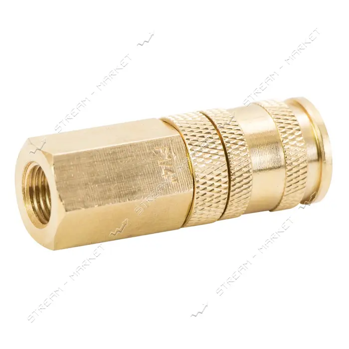Соединение быстросъемное усиленное с фиксатором Sigma 7021641 FТ 1/4" латунь