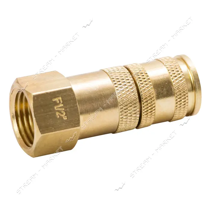 Соединение быстросъемное усиленное с фиксатором Sigma 7021661 FТ 1/2" латунь