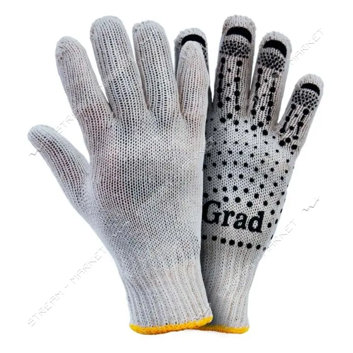 Перчатки трикотажные Grad 9442715 XL с ПВХ точкой                                                   