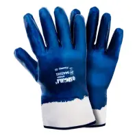Перчатки трикотажные Sigma 9443361 краги XL c полным нитриловым покрытием синие