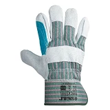 Перчатки комбинированные Sigma 9448401 XXL замшевые с усиленной ладонью