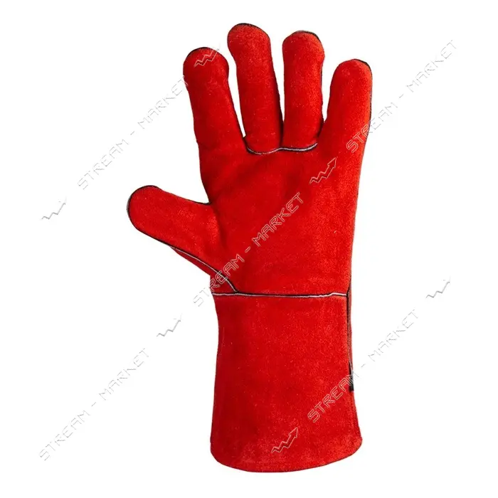 Перчатки краги сварщика Sigma 9449341 XXL 35см красные                                              