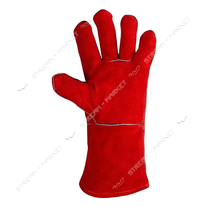 Перчатки краги сварщика Sigma 9449361 XXL 35см красные                                              