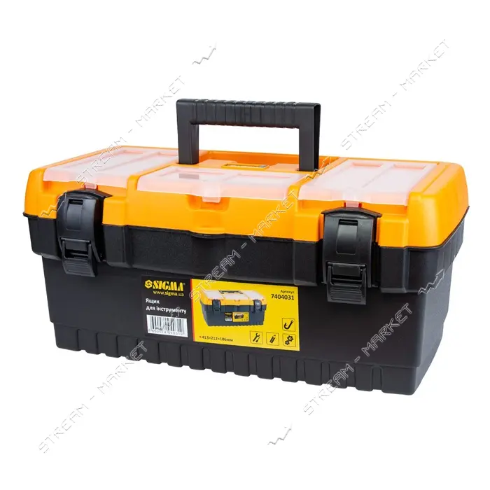 Ящик для инструмента Sigma 7404031 413х212х186мм                                                    