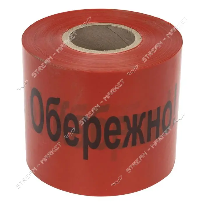 Сигнальная лента Takel Обережно кабель 100м x150мм х100мкм                                          