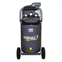 Компрессор одноцилиндровый Sigma Refine 7043261 2кВт 335л/мин 8бар 78л 2 крана вертикальный         