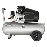 Компрессор двухцилиндровый Sigma 7043721 2.5кВт 455л/мин 10бар 50л 2 крана