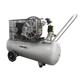 Компрессор двухцилиндровый ременной Sigma 7044151 2.5кВт 396л/мин 10бар 100л 2 крана                