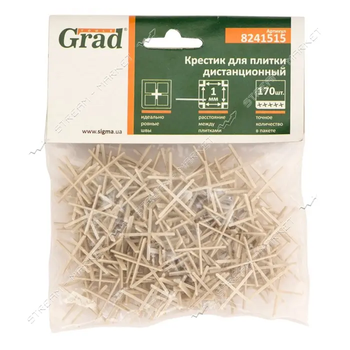 Крестик для плитки Grad 8241535 дистанционный 2мм 120шт                                             
