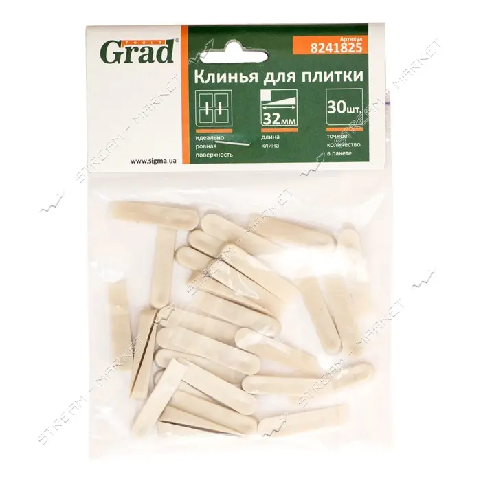 Клин для плитки Grad 8241825 32мм 30шт