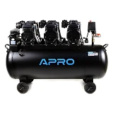 Компрессор безмасляный Apro 850174 шестицилиндровый OFE-100 8 Бар 3х1.5кВт 712л/мин 100л 2крана