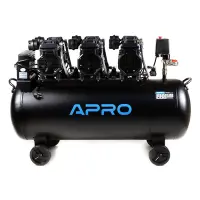Компрессор безмасляный Apro 850174 шестицилиндровый OFE-100 8 Бар 3х1.5кВт 712л/мин 100л 2крана     