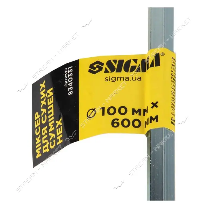 Миксер для сухих смесей Sigma 8340331 100х600мм                                                     