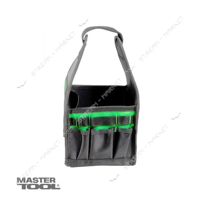 Сумка для инструментов открытая Master-Tool 79-1930 160х170х310мм 8 карманов усиленное дно          