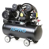 Компрессор двухцилиндровый Apro 850181 ременной 2.2кВт 402л/мин 8бар 50л 2 крана