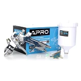 Краскораспылитель Apro 850034 HVLP 1.3мм в/б пластик 600мл хром