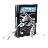 Пневмопистолет для гравитекса Apro 850095 с гибкой насадкой