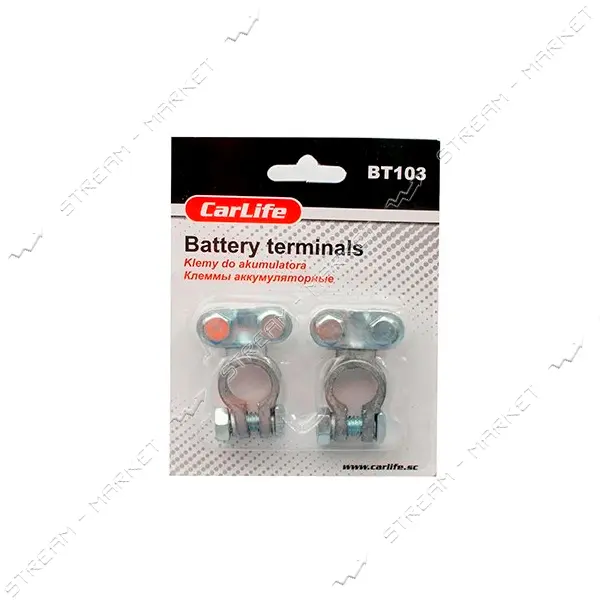 Клеммы аккумуляторные CarLife BT103 свинец 2шт                                                      