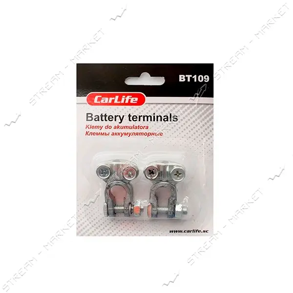 Клеммы аккумуляторные CarLife BT109 свинец 2шт