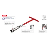 Ключ свечной Т-образный с шарниром Intertool HT-1716