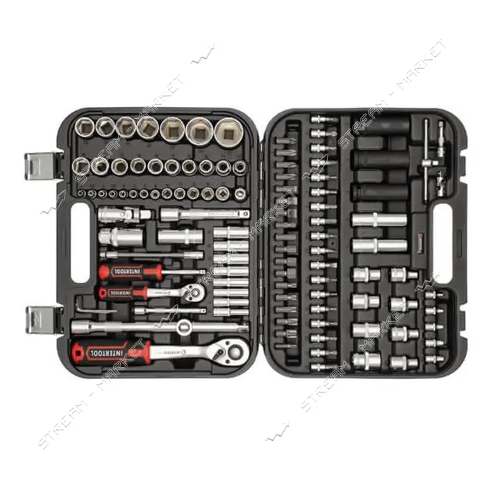 Набор инструментов Intertool ET-8111 1/2" 1/4" 111шт                                                
