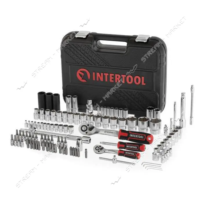Набор инструментов Intertool ET-8111 1/2" 1/4" 111шт                                                